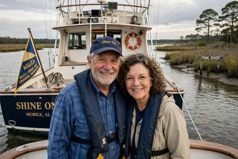 Illustration for the news story: Crossing Their Wake: A Fowl River Couple Completes the 6,214-Mile Great Loop