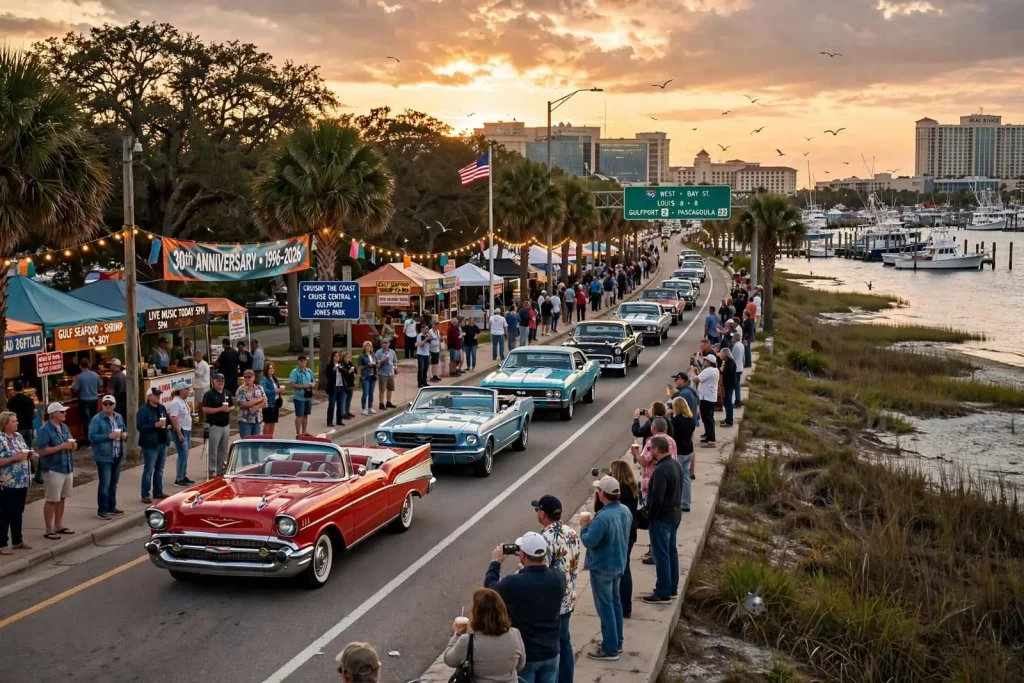 Illustration for the news story: Cruisin’ the Coast Turns 30: America’s Biggest Block Party Rolls Oct. 4-11