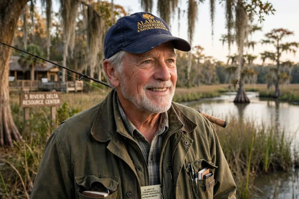 Illustration for the news story: David Rainer’s Dream Job: Covering Alabama’s Outdoors for 32 Years