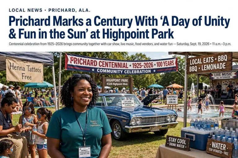 Illustration for the news story: Prichard Marks a Century With ‘A Day of Unity & Fun in the Sun’ at Highpoint Park