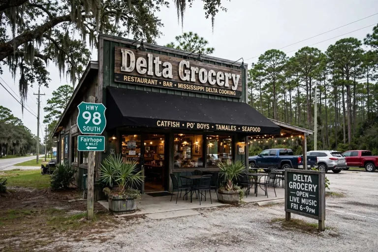 Illustration for the news story: Delta Grocery Brings Mississippi Delta Cooking to Highway 98 South of Fairhope