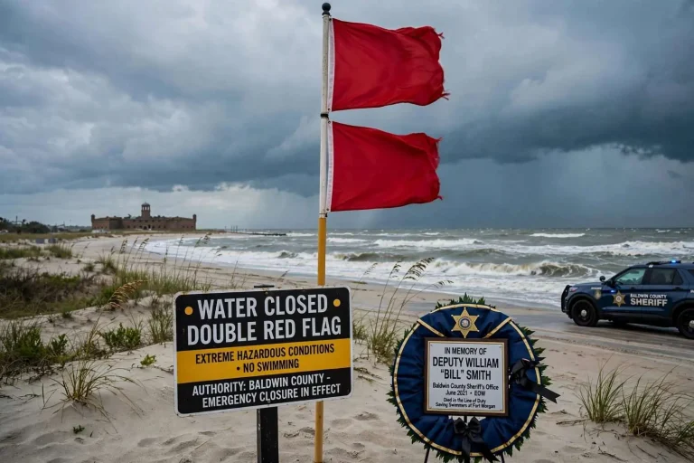 Illustration for the news story: Deputy Bill Smith Act Would Let Authorities Order Swimmers Out of Dangerous Gulf Waters Along Alabama’s Coast