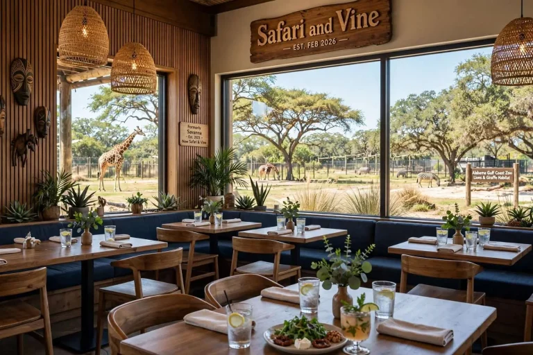 Illustration for the news story: Dining at the Alabama Gulf Coast Zoo: From Savanna to Safari and Vine