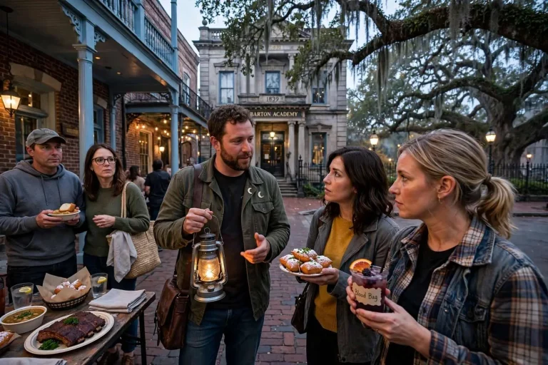 Illustration for the news story: Dinner and Goosebumps: Inside Mobile’s Haunted Food Tours