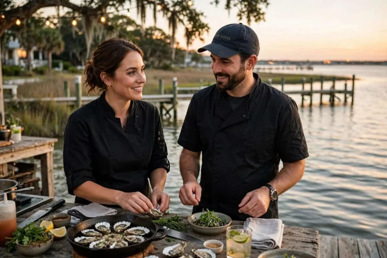 Illustration for the news story: Dinner on the Bay: Two Chefs Behind the Mon Louis Supper Club