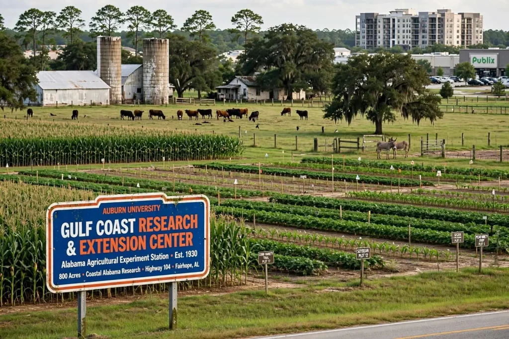 Illustration for the news story: Down on the Auburn Farm: 90 Years of Agricultural Research in Fairhope