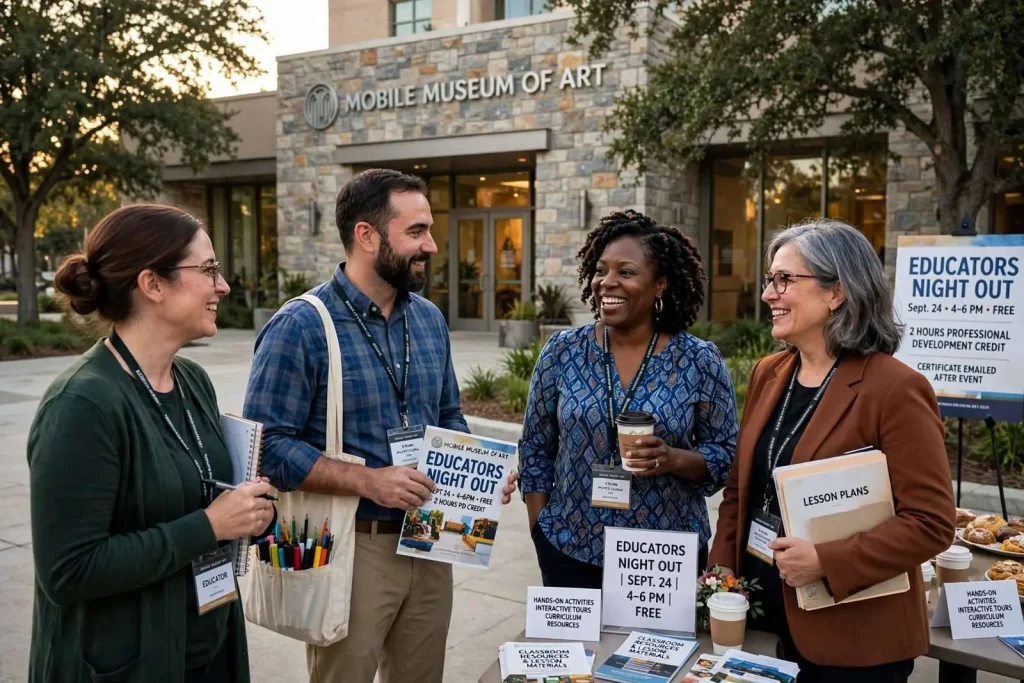 Illustration for the news story: Mobile Museum of Art Offers Educators Two Hours of PD Credit at a Free Sept. 24 Open House