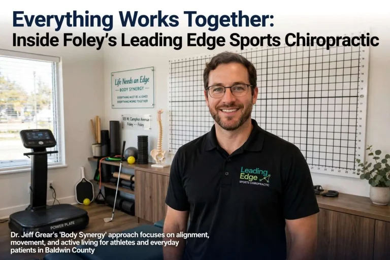 Illustration for the news story: Everything Works Together: Inside Foley’s Leading Edge Sports Chiropractic