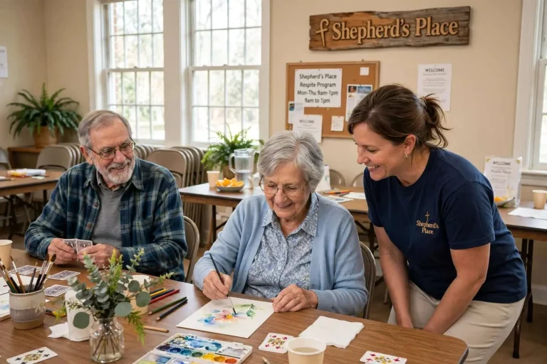 Illustration for the news story: Fairhope Respite Program Shepherd’s Place Offers Dementia Caregivers a Needed Break
