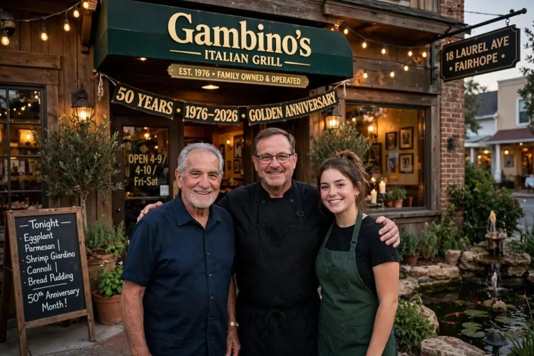 Illustration for the news story: Fifty Years of Red Sauce and Family: Gambino’s Italian Grill Marks a Golden Anniversary in Fairhope