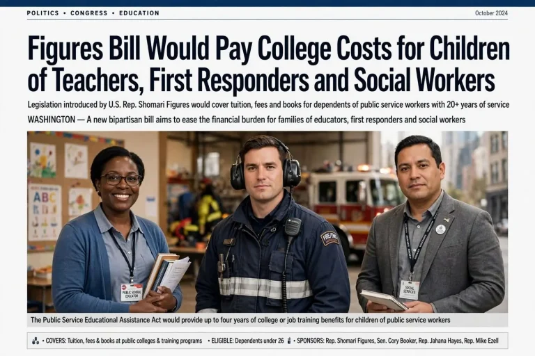 Illustration for the news story: Figures Bill Would Pay College Costs for Children of Teachers, First Responders and Social Workers