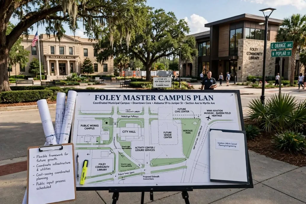 Illustration for the news story: Foley Launches Master Campus Plan for Coordinated City Office Development and Infrastructure
