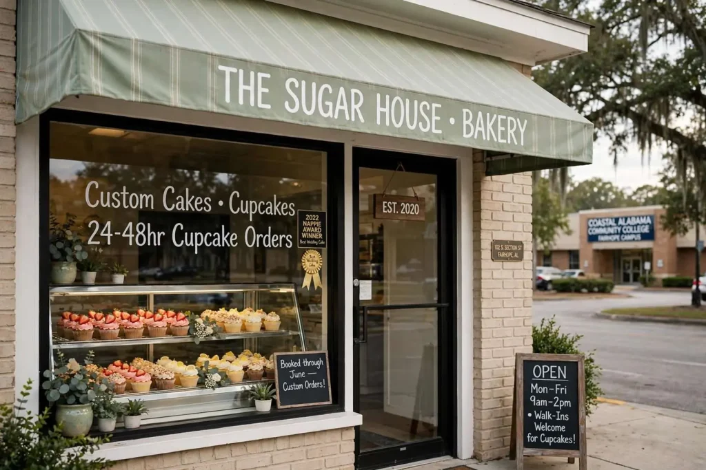 Illustration for the news story: From Bank Teller to Award-Winning Cakes: Inside the Sugar House, Fairhope’s Hidden Bakery