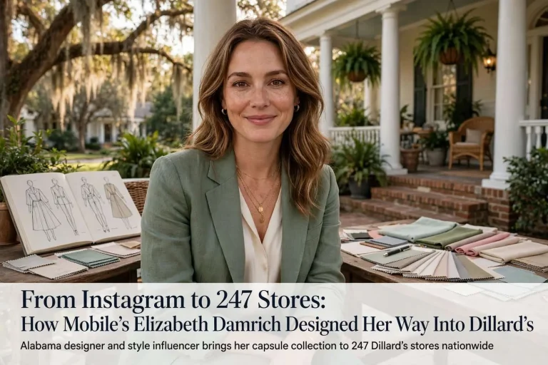 Illustration for the news story: From Instagram to 247 Stores: How Mobile’s Elizabeth Damrich Designed Her Way Into Dillard’s