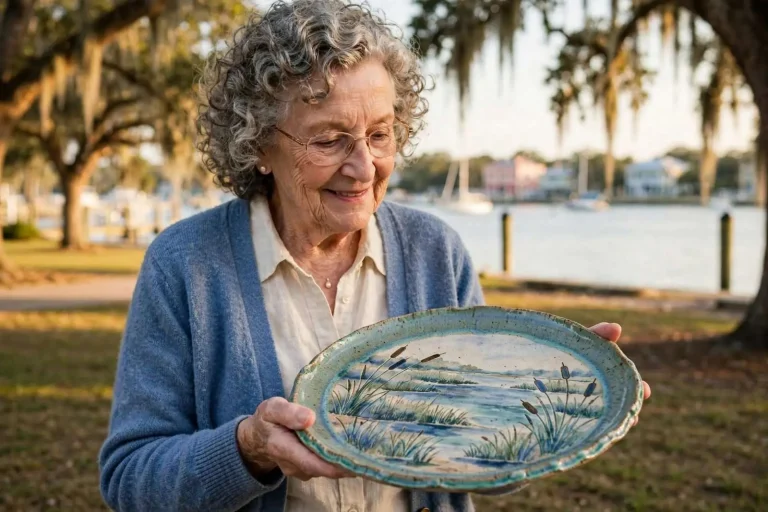 Illustration for the news story: From Oakland to Fairhope: How One Wedding Gift Platter Rewove a Family’s Alabama Ties
