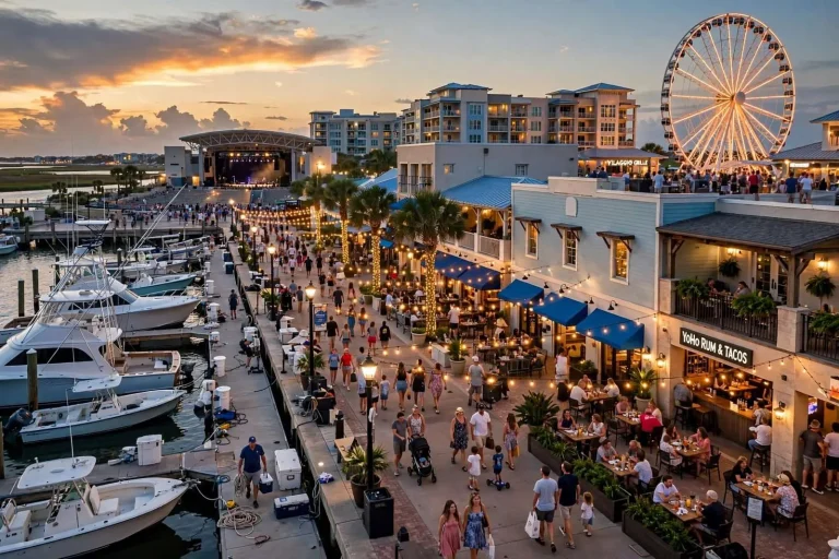 Illustration for the news story: From Receivership to Town Center: How The Wharf Became Orange Beach’s Gathering Place