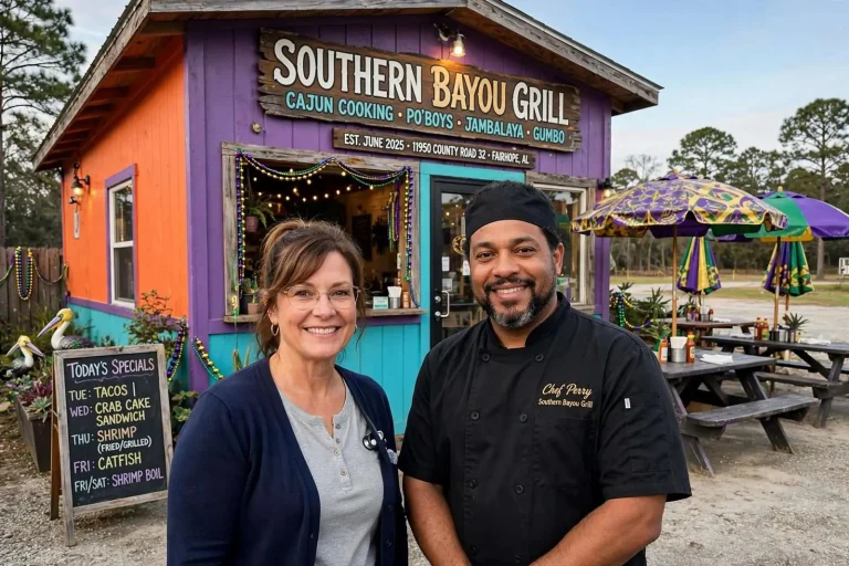 Illustration for the news story: From Rolling Fork to Fish River: Southern Bayou Grill Brings Cajun Cooking to CR 32