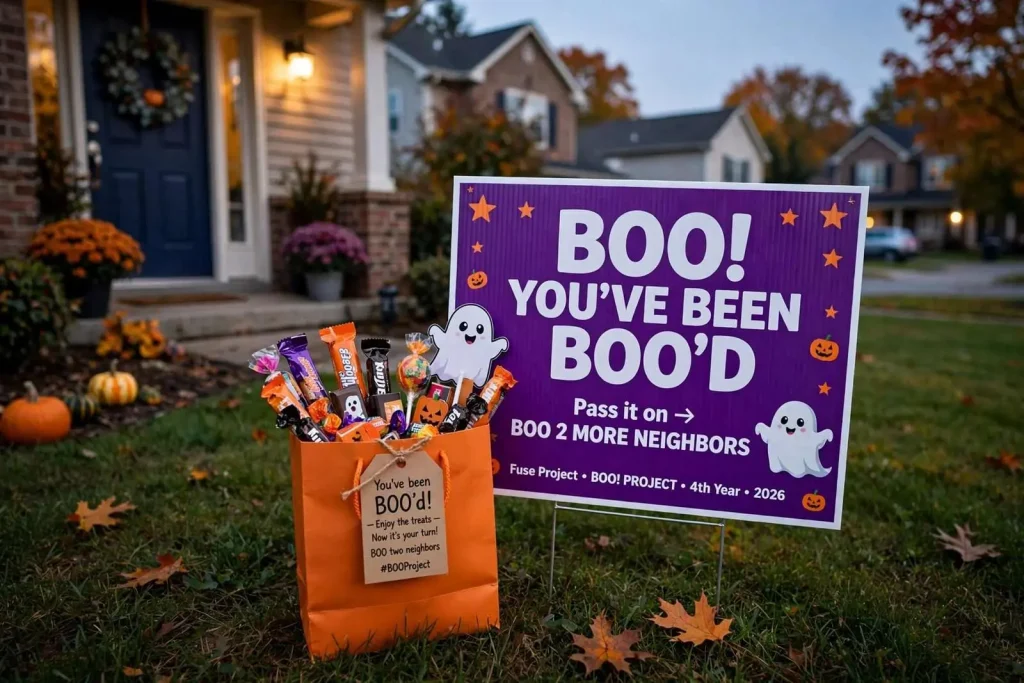 Illustration for the news story: A Yard Sign, a Bag of Candy and a Chain Reaction: Fuse Project’s BOO! Project Returns for a Fourth Year