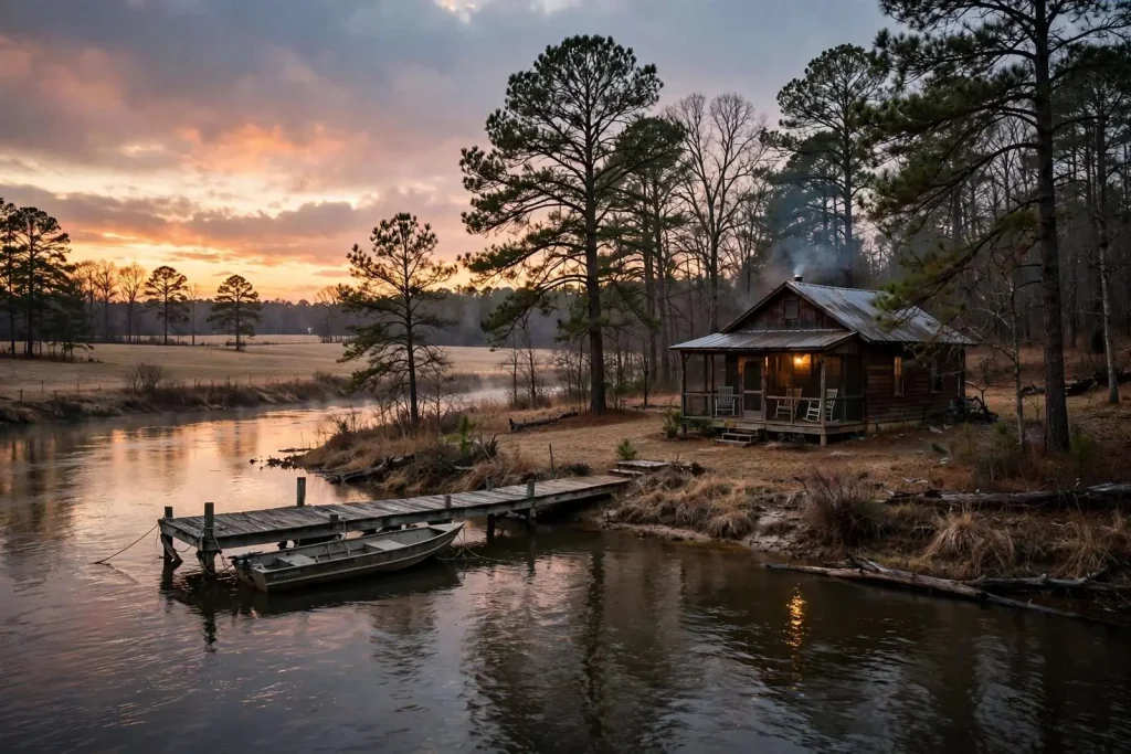 Illustration for the news story: Goin’ Up the Country: A Weekend on the Tombigbee River in Greene County’s Boligee