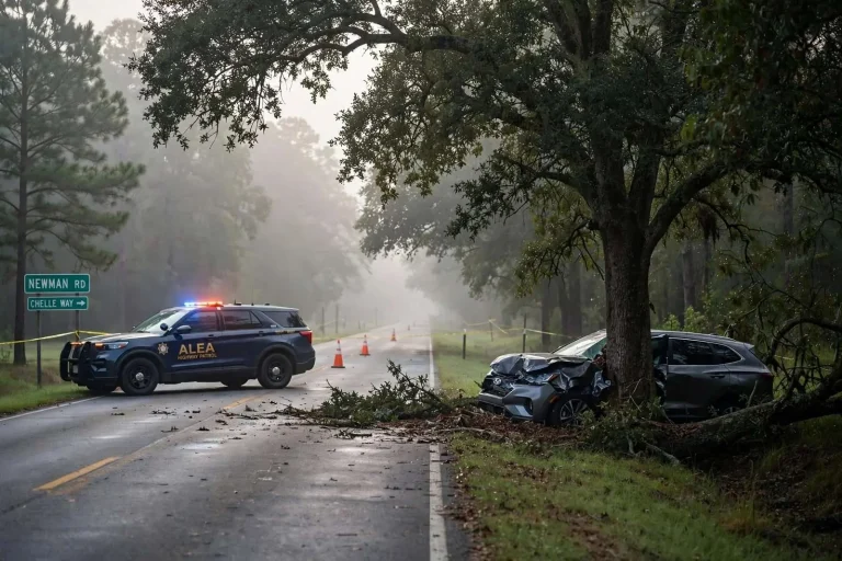 Illustration for the news story: Grand Bay Man, 68, Dies Two Days After Single-Vehicle Crash on Newman Road, ALEA Says