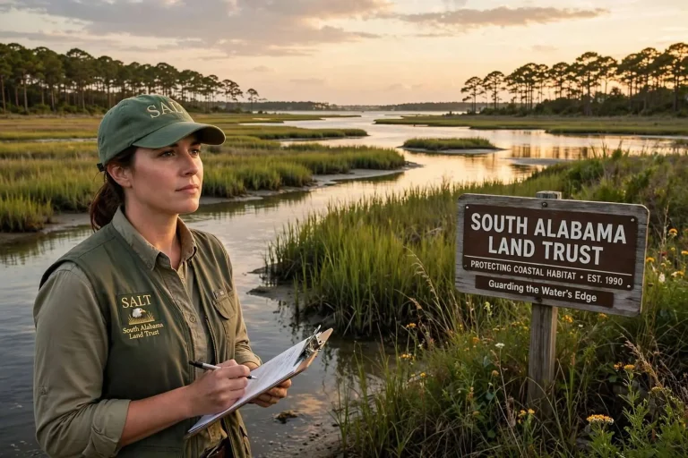 Illustration for the news story: Guarding the Water’s Edge: How South Alabama Land Trust Protects Coastal Land