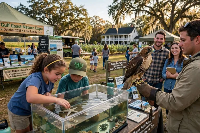 Illustration for the news story: Gulf Coast Nature Expo Found a New Home at Weeks Bay Plantation: Inside SALT’s Biggest Family Day