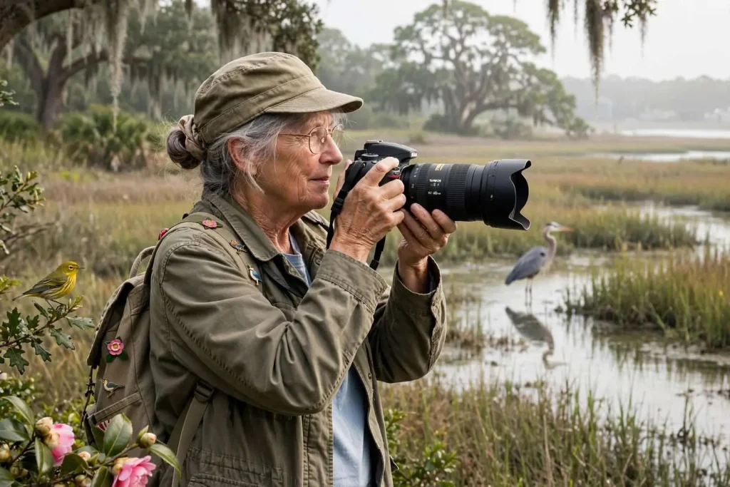 Illustration for the news story: Herons, Warblers and Salt Air: A Mobile Photographer’s Guide to Dauphin Island Birding