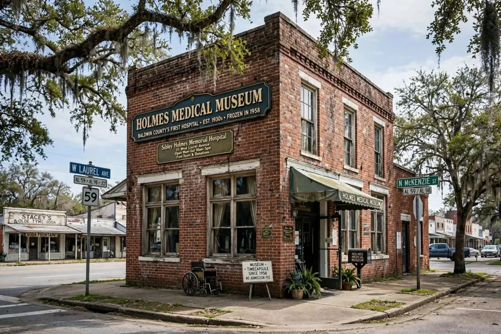 Illustration for the news story: Holmes Medical Museum: Baldwin County’s First Hospital, Frozen in 1958