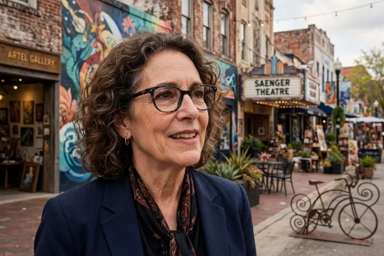 Illustration for the news story: How the Pensacola Arts Scene Was Built: Maria Goldberg Says It Didn’t Just Happen