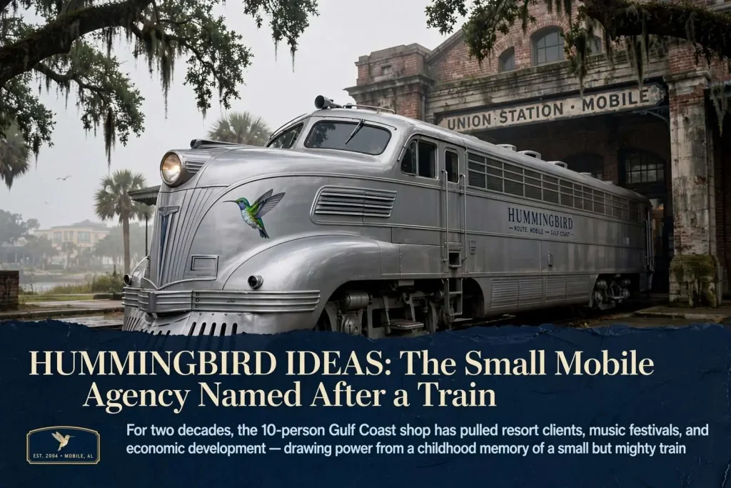 Illustration for the news story: Hummingbird Ideas: The Small Mobile Agency Named After a Train