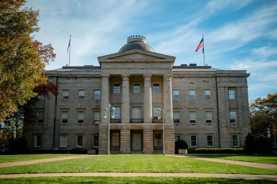 The Alabama State Capitol building in Montgomery, Alabama