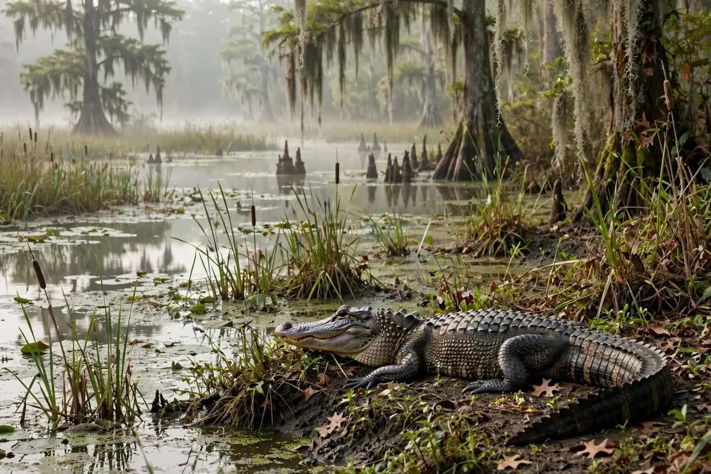Illustration for the news story: Living With Alligators: What Every Gulf Coast Resident Should Know Before the Next Encounter