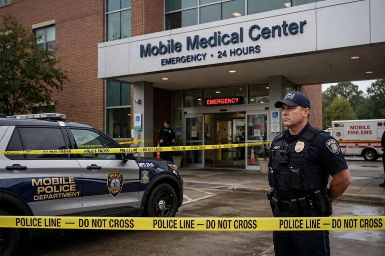 Illustration for the news story: Man Shot After Argument With Known Subject, Mobile Police Say