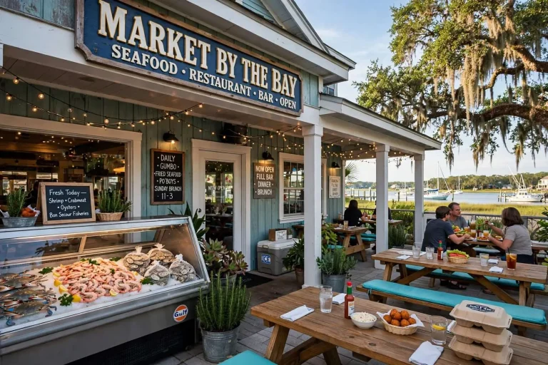 Illustration for the news story: Market by the Bay: A Daphne Seafood Institution Gets a Second Life