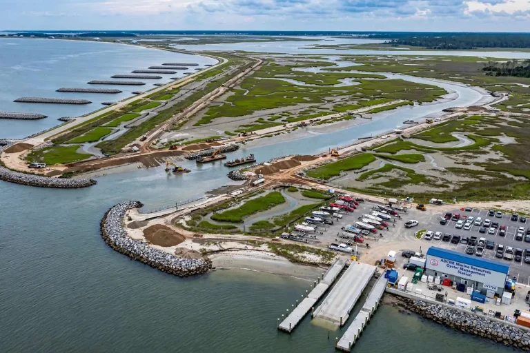 Illustration for the news story: Marsh, Breakwaters and a Boat Ramp: Three Mobile County Coastal Projects Move Toward the Finish