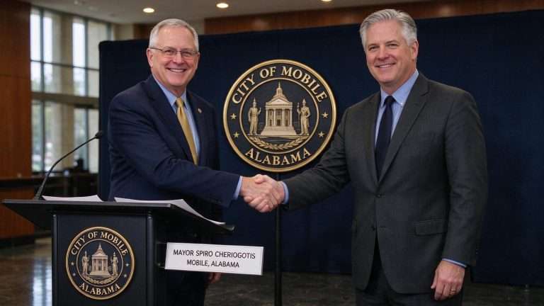 Illustration for the news story: Mayor Cheriogotis Taps Burr Forman Partner Robert Shreve as Mobile’s New City Attorney