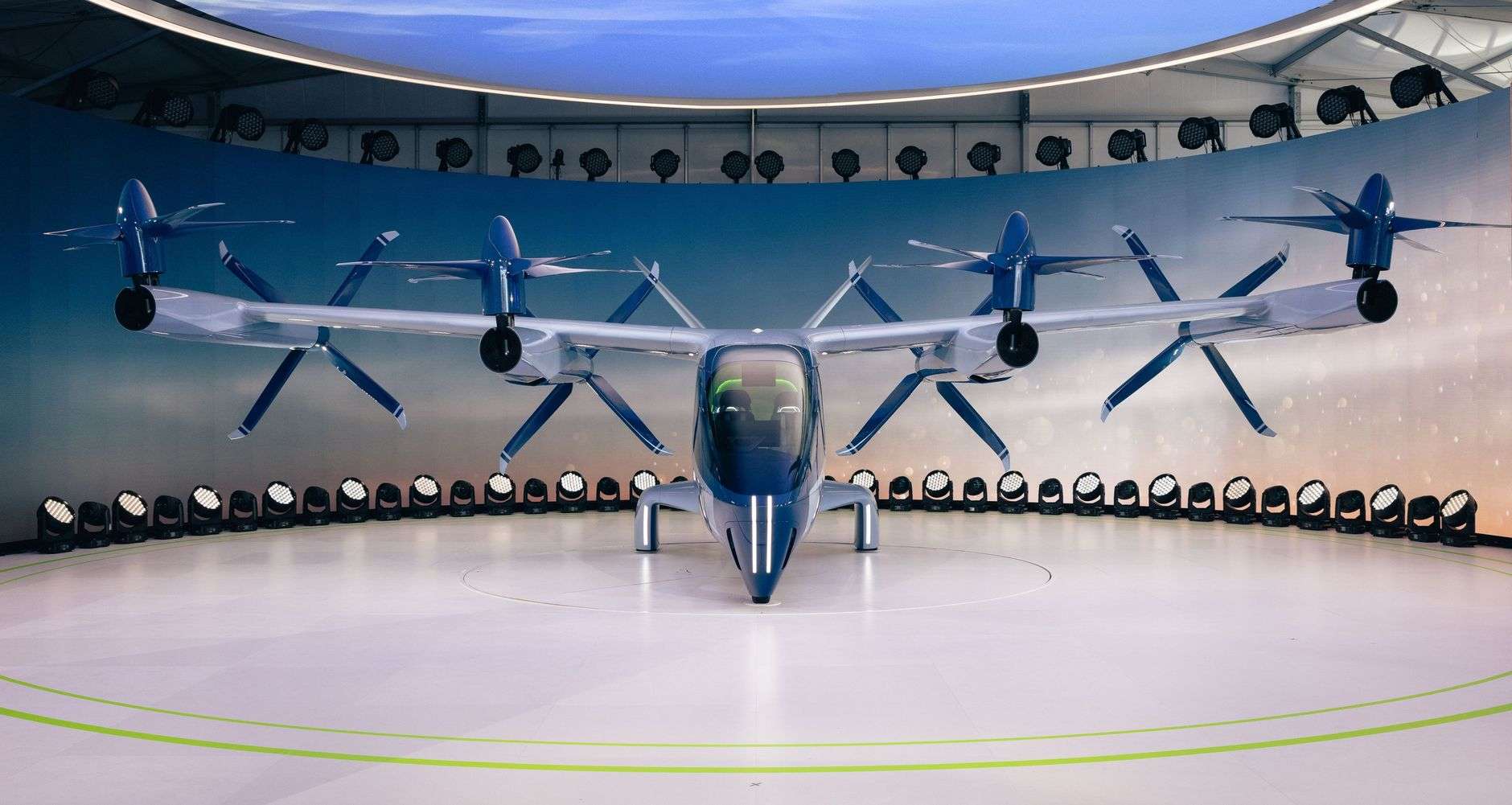 An aircraft at a regional airfield, illustrating advanced air mobility infrastructure planning