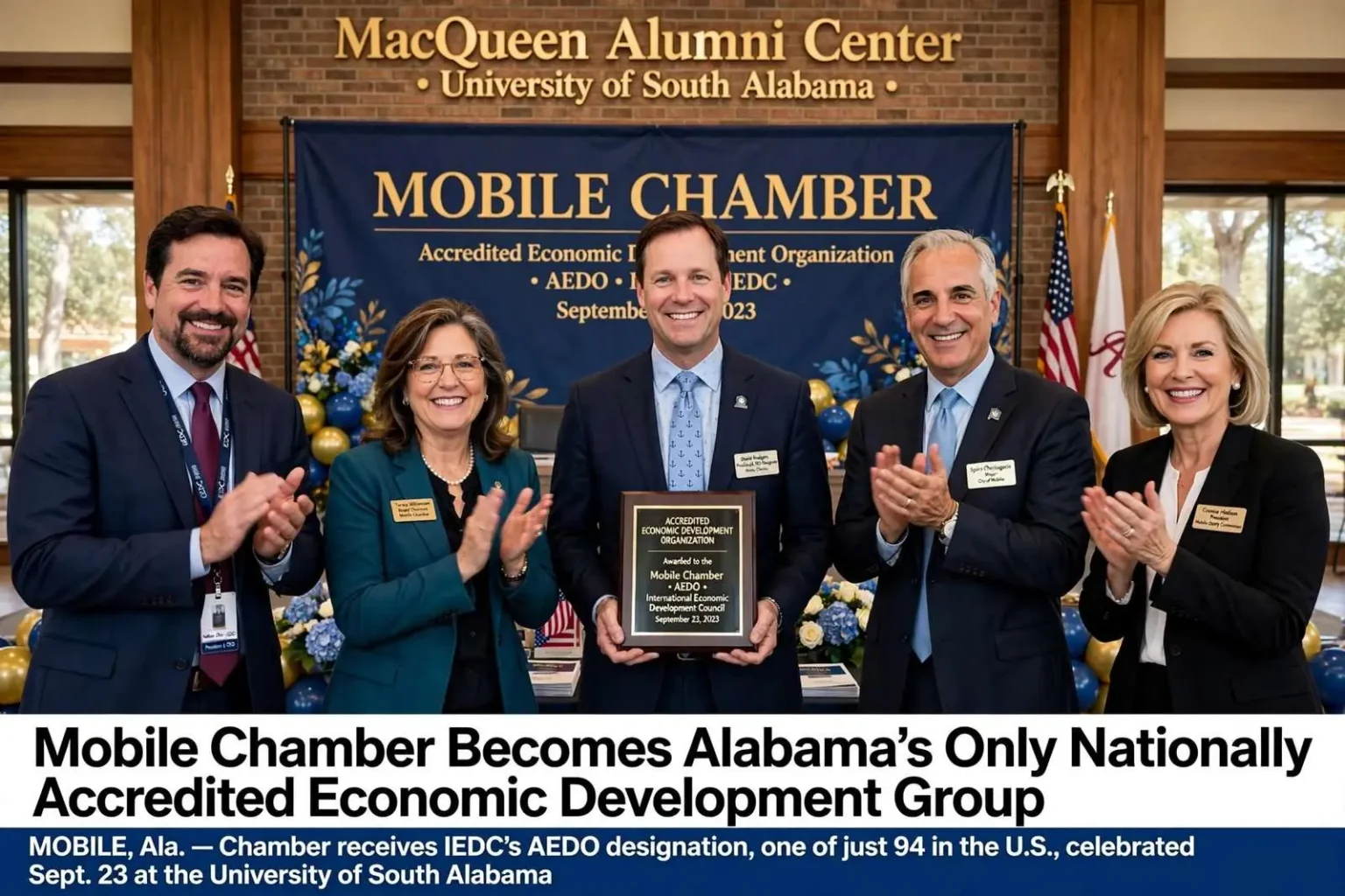 Illustration for the news story: Mobile Chamber Becomes Alabama’s Only Nationally Accredited Economic Development Group