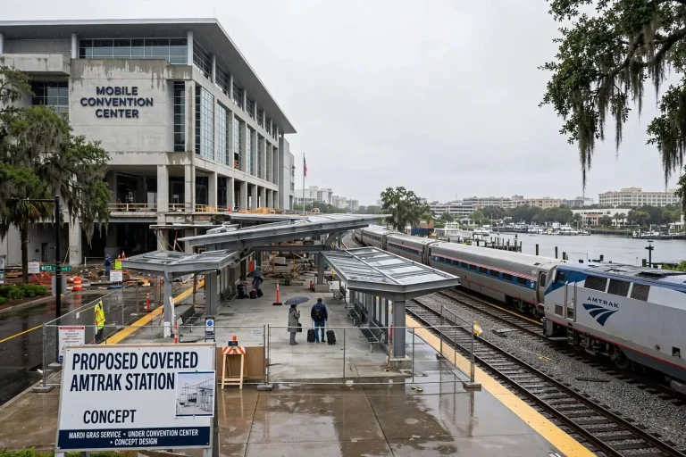 Illustration for the news story: Mobile Is Drawing Up Plans for a Covered Amtrak Station Downtown