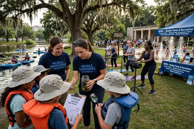 Illustration for the news story: Mobile Parks and Recreation Marked National Parks and Recreation Month With Weekly Community Events