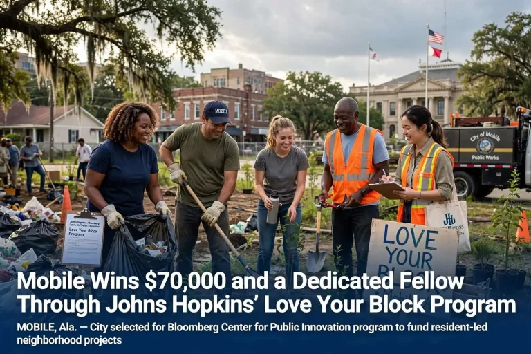 Illustration for the news story: Mobile Wins $70,000 and a Dedicated Fellow Through Johns Hopkins’ Love Your Block Program