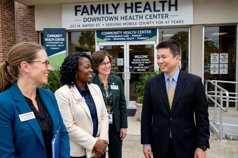 Illustration for the news story: National Community Health Center CEO Tours Family Health’s Downtown Mobile Clinic
