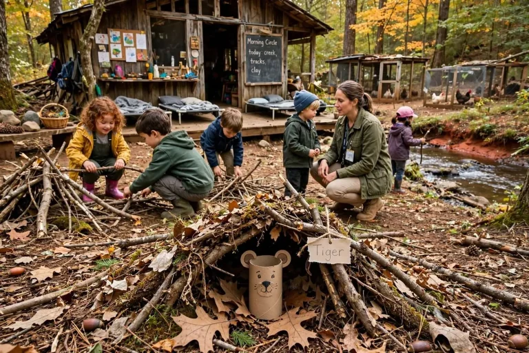 Illustration for the news story: No Walls, No Screens, No Problem: Inside Montrose’s Nature Connect School