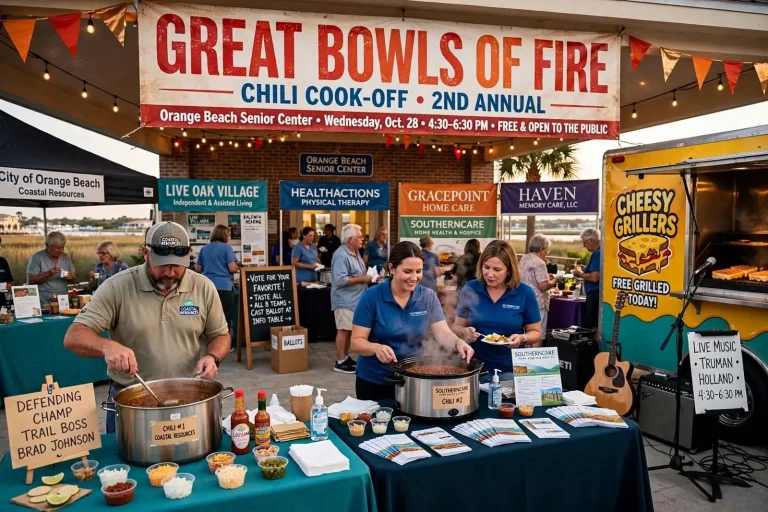 Illustration for the news story: Orange Beach Chili Cook-Off Returns Oct. 28 With Eight Teams Vying for the Title