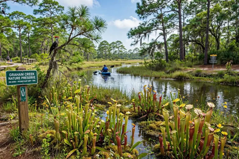 Illustration for the news story: Out of This World: Graham Creek Nature Preserve Offers 500 Wild Acres Inside Foley’s City Limits