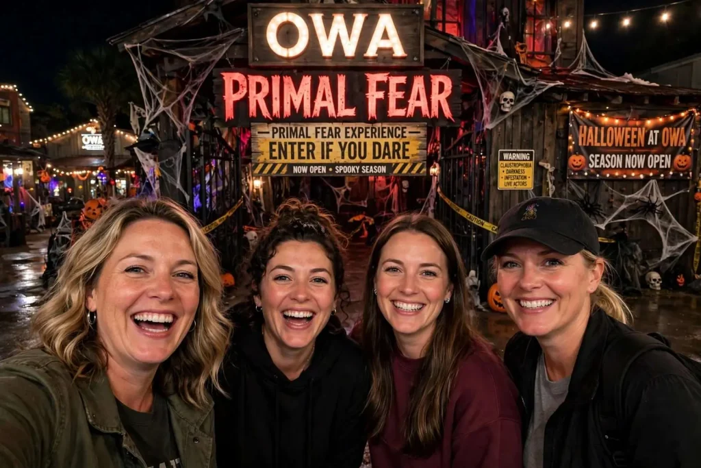 Illustration for the news story: Enter If You Dare: OWA’s Primal Fear Opens as Alabama’s Haunted House Season Kicks Off