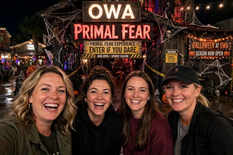 Illustration for the news story: Enter If You Dare: OWA’s Primal Fear Opens as Alabama’s Haunted House Season Kicks Off