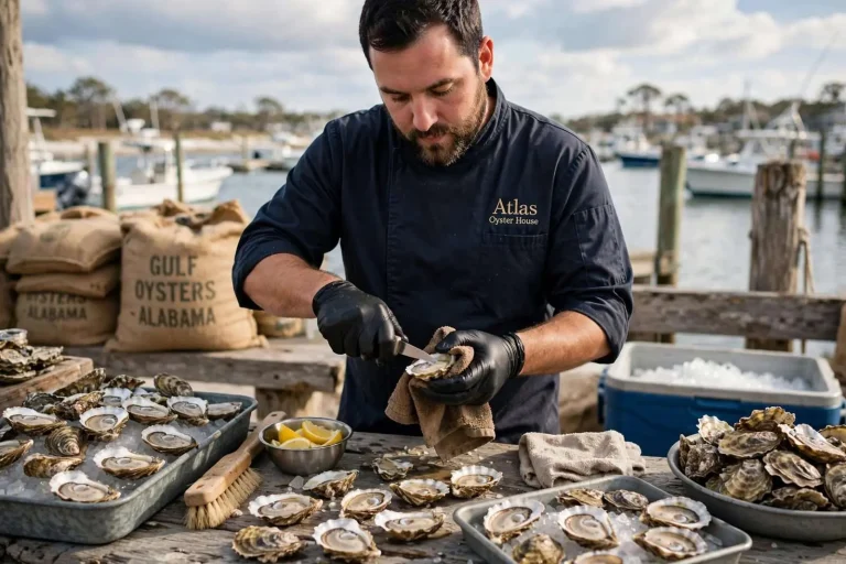Illustration for the news story: Oyster Shucking Made Easy: Chef Jason Hughes’ Seven Steps to Opening Gulf Oysters at Home