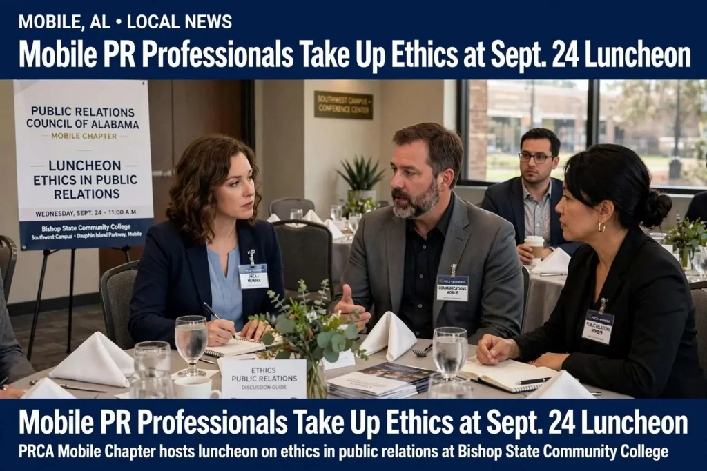 Illustration for the news story: Mobile PR Professionals Take Up Ethics at Sept. 24 Luncheon
