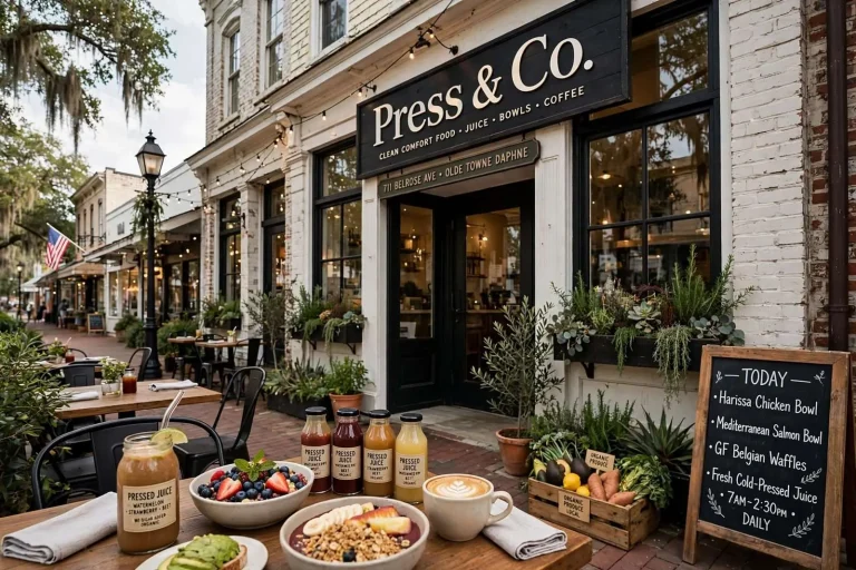 Illustration for the news story: Press & Co. Brings Clean Comfort Food to Olde Towne Daphne